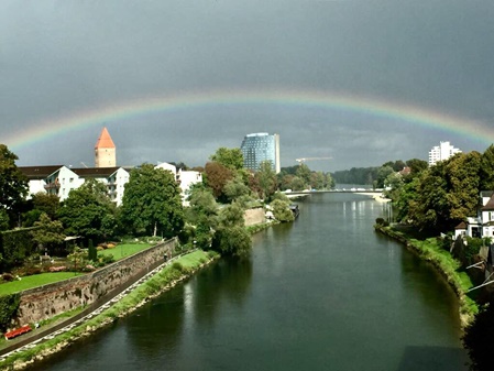 Ulm Donau Regenbogen